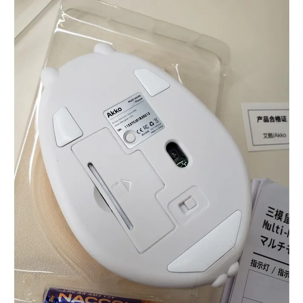 Cat Theme Wireless Gaming Mouse, Tri-Mode Mouse BT3.0/BT5.0/2.4G, Cute Optical C